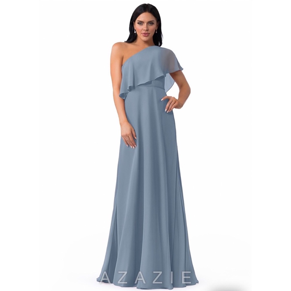 dusty blue Azazie dress! NWT